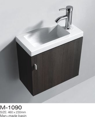 Singola vanità con le cime, piccola vanità stretta del bagno di Premade del bagno