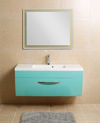 Vanità contemporanea della mobilia del bagno con il blu radiante del lago door delle cime colorato